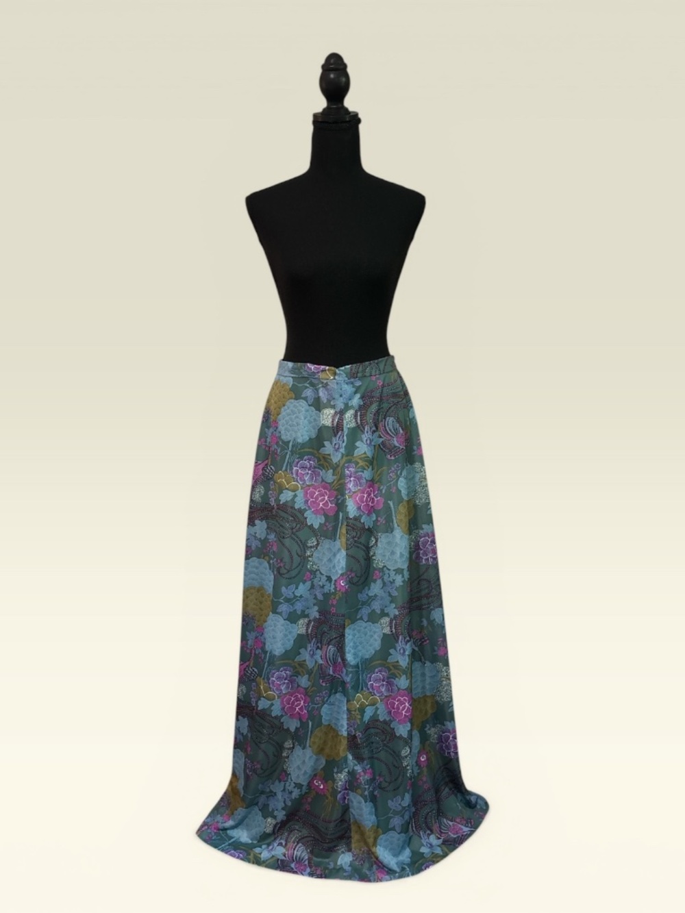 1960 Floral Maxi Skirt